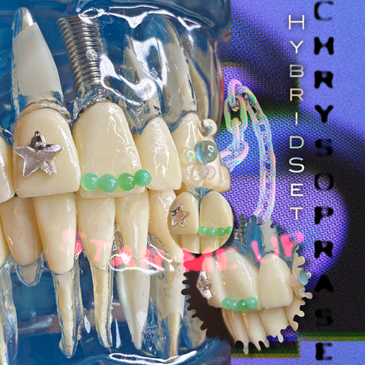 ⭐️ STAR ME UP Chrysoprase - SDOMYGEMS™ Natural Tooth Gems Starter Kit (hybride)